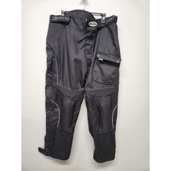 Vintage Joe Rocket Men's Ballistic Dry Tech Motorcycle Pants, Size 2XL, In Black - Picture 1 of 15